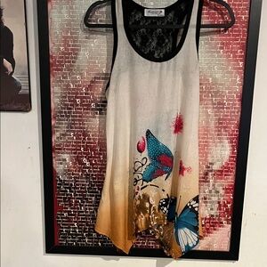Cato Multicolor Butterfly Tank Top